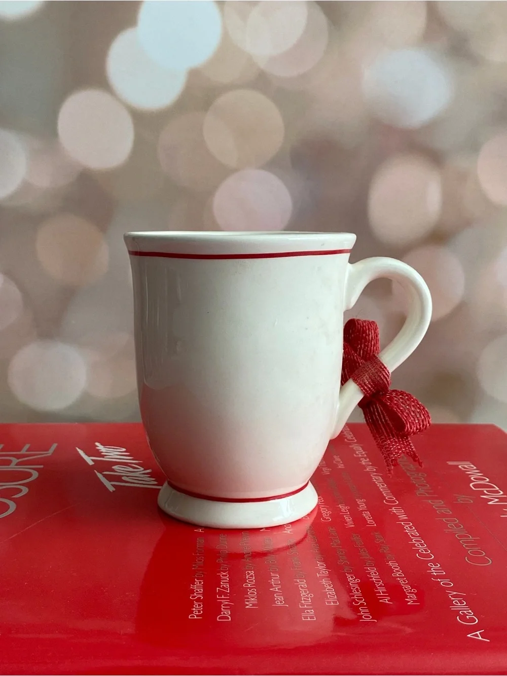 Vintage Red Car Holiday Mug Soy Wax Candle